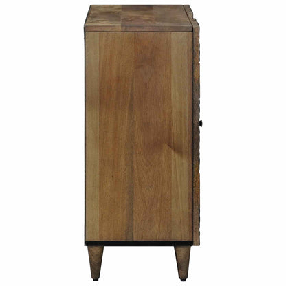 vidaXL Sideboard with Shelf Brown 90 x 33.5 x 75 cm Solid Mango Wood