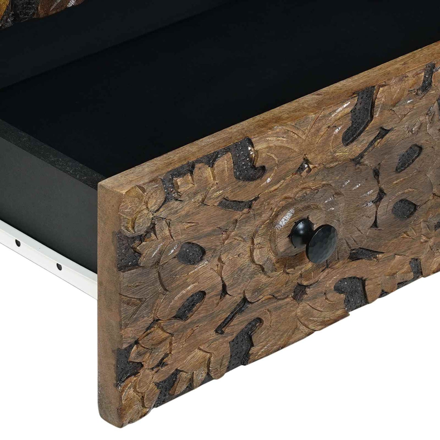 vidaXL High Board with Shelf Brown 60 x 33.5 x 100 cm Solid Mango Wood