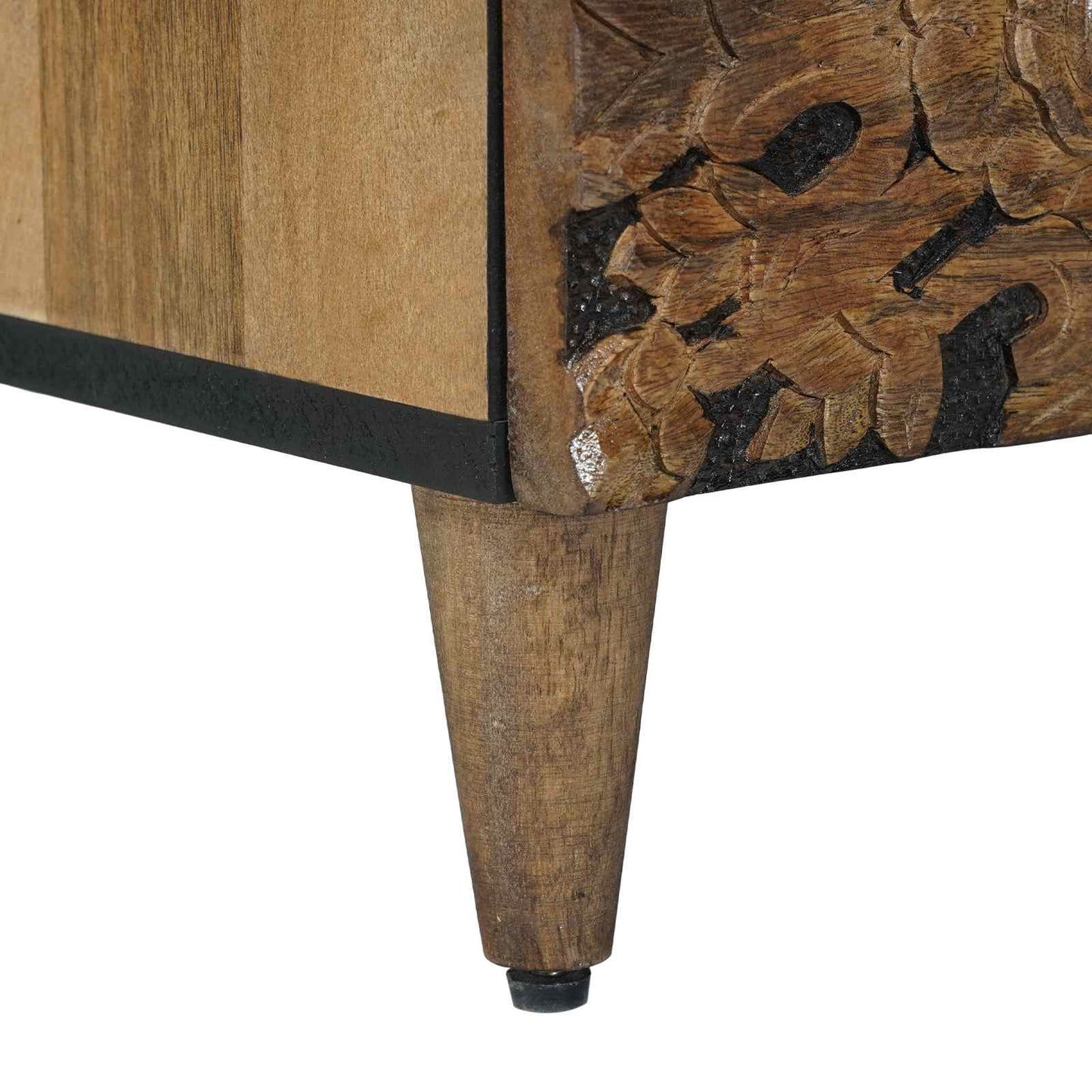 vidaXL High Board with Shelf Brown 60 x 33.5 x 100 cm Solid Mango Wood