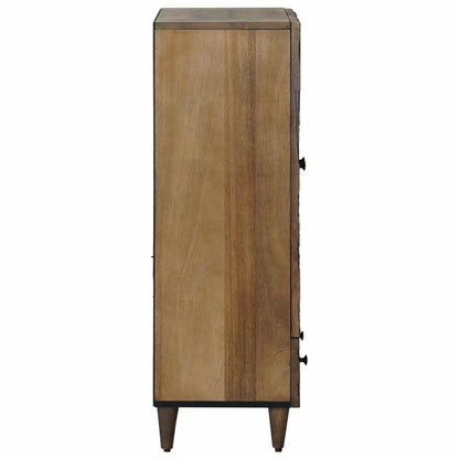 vidaXL High Board with Shelf Brown 60 x 33.5 x 100 cm Solid Mango Wood