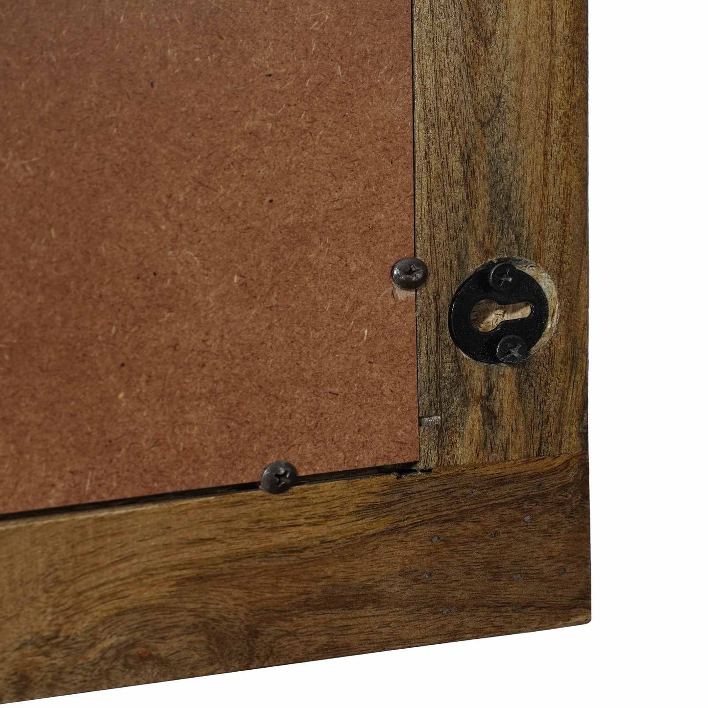 vidaXL Wall Mirror Walnut Brown 70 x 50 cm Engineered Wood and Glass
