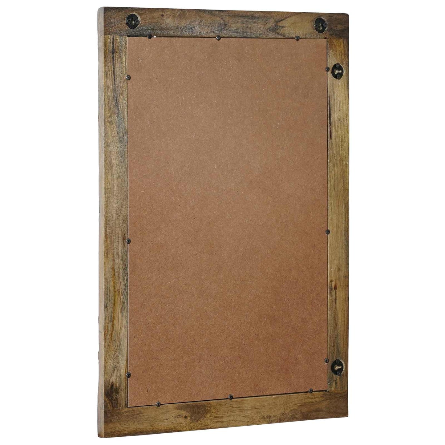 vidaXL Wall Mirror Walnut Brown 70 x 50 cm Engineered Wood and Glass