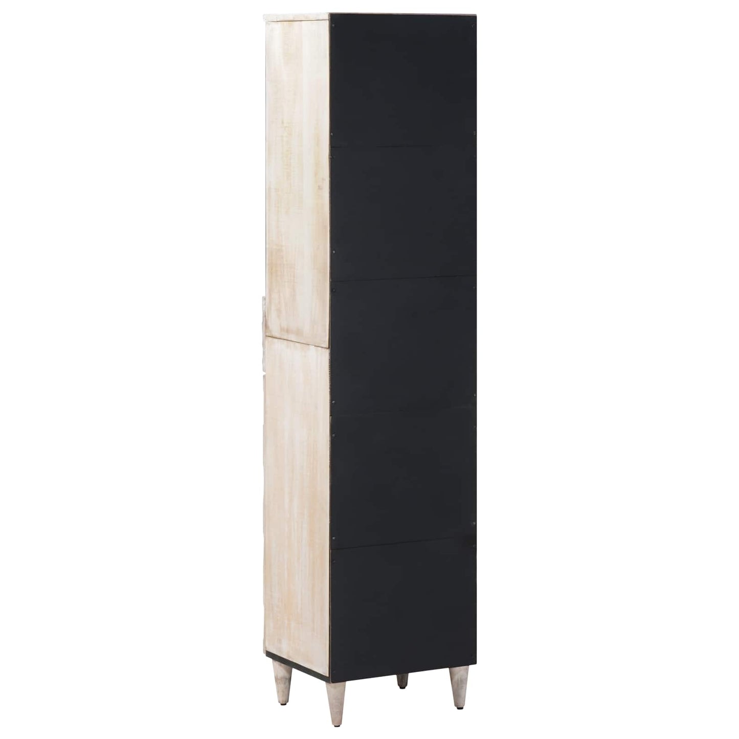 vidaXL Bathroom Cabinet White 38 x 33.5 x 160 cm Solid Mango Wood