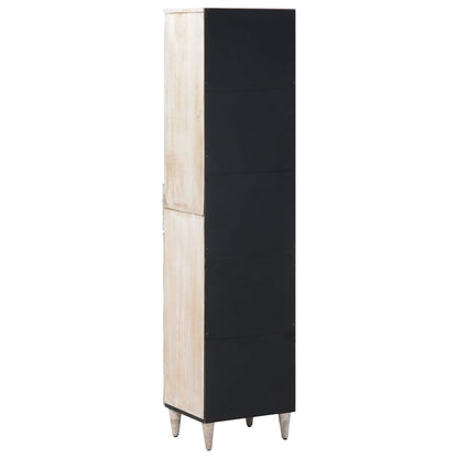 vidaXL Bathroom Cabinet White 38 x 33.5 x 160 cm Solid Mango Wood