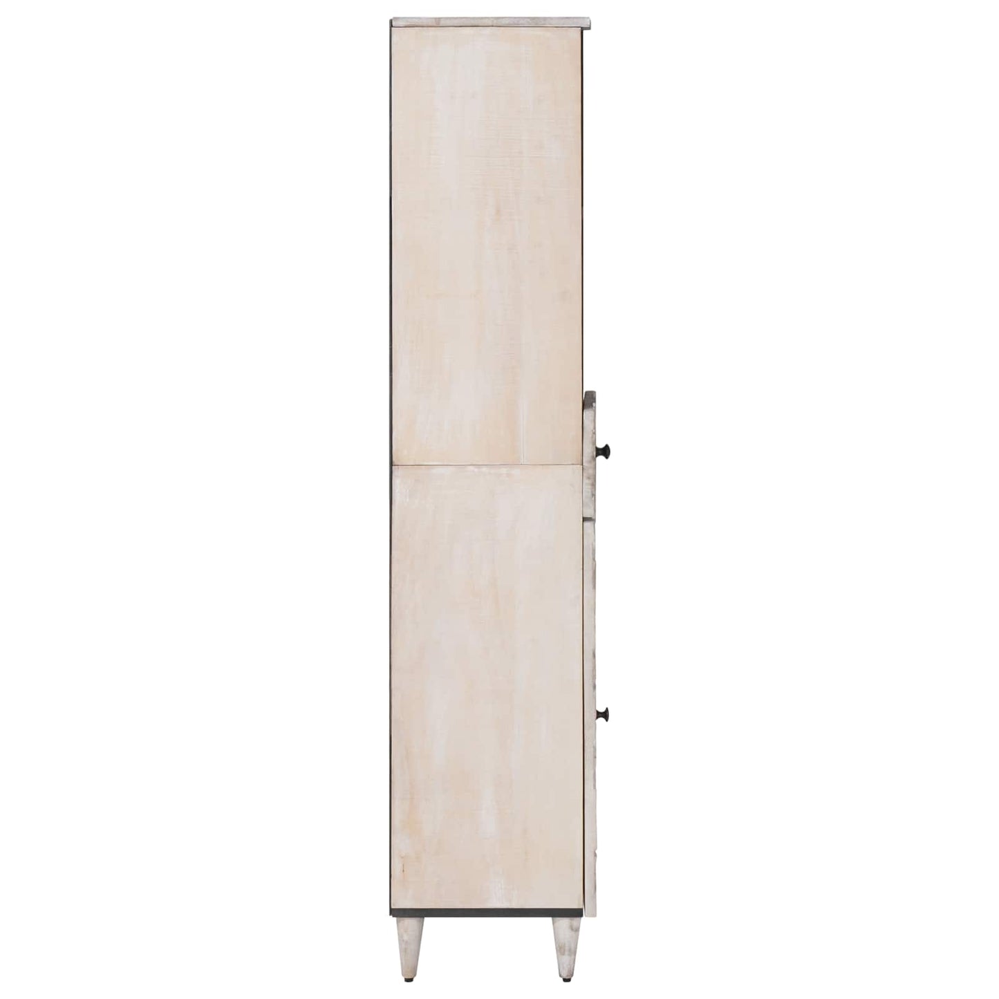 vidaXL Bathroom Cabinet White 38 x 33.5 x 160 cm Solid Mango Wood