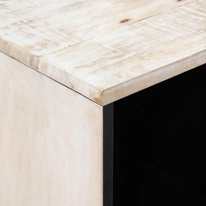 vidaXL Sideboard with Storage White 80 x 33.5 x 75 cm Solid Mango Wood