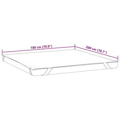 vidaXL Mattress Protector White 180x200 cm Waterproof