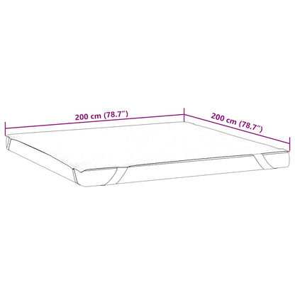 vidaXL Mattress Protector White 200x200 cm Waterproof