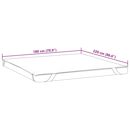 vidaXL Mattress Protector White 180x220 cm Waterproof