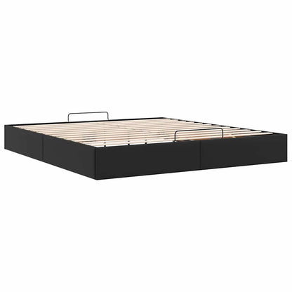 vidaXL Ottoman Bed Frame without Mattress Black
