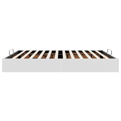 vidaXL Ottoman Bed Frame without Mattress White Super King Faux Leather