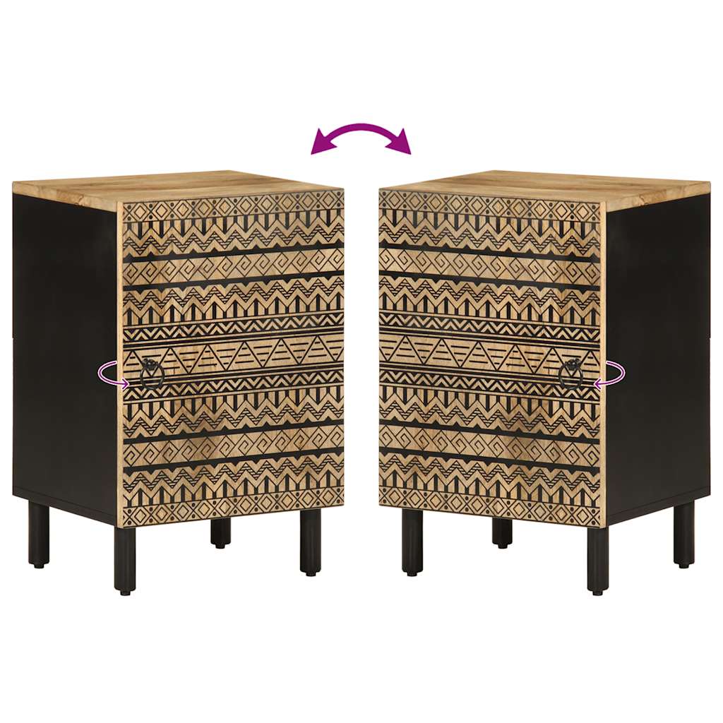 vidaXL Bathroom Cabinet 38x33.5x58 cm Solid Wood Mango