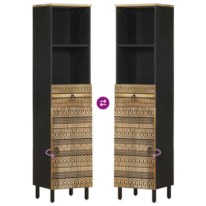 vidaXL Bathroom Cabinet 38x33.5x160 cm Solid Wood Mango