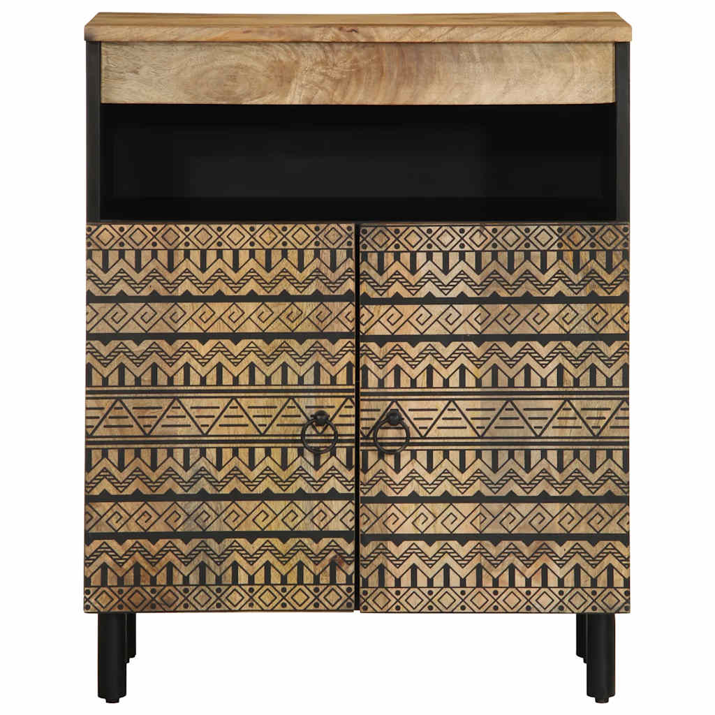 vidaXL Sideboard 60x33.5x75 cm Solid Rough Wood Mango