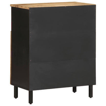 vidaXL Sideboard 60x33.5x75 cm Solid Rough Wood Mango