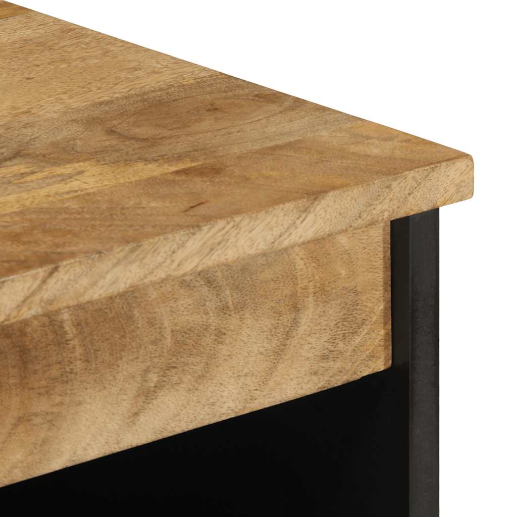 vidaXL Sideboard 60x33.5x75 cm Solid Rough Wood Mango