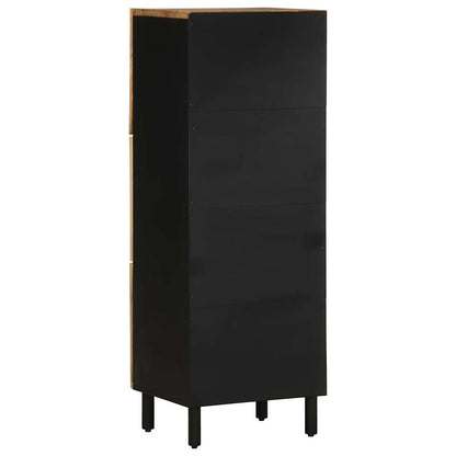 vidaXL Highboard 40x33.5x110 cm Solid Rough Wood Mango