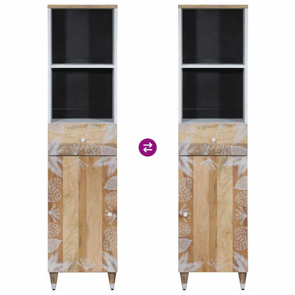 vidaXL Bathroom Cabinet 38x33.5x160 cm Solid Wood Mango