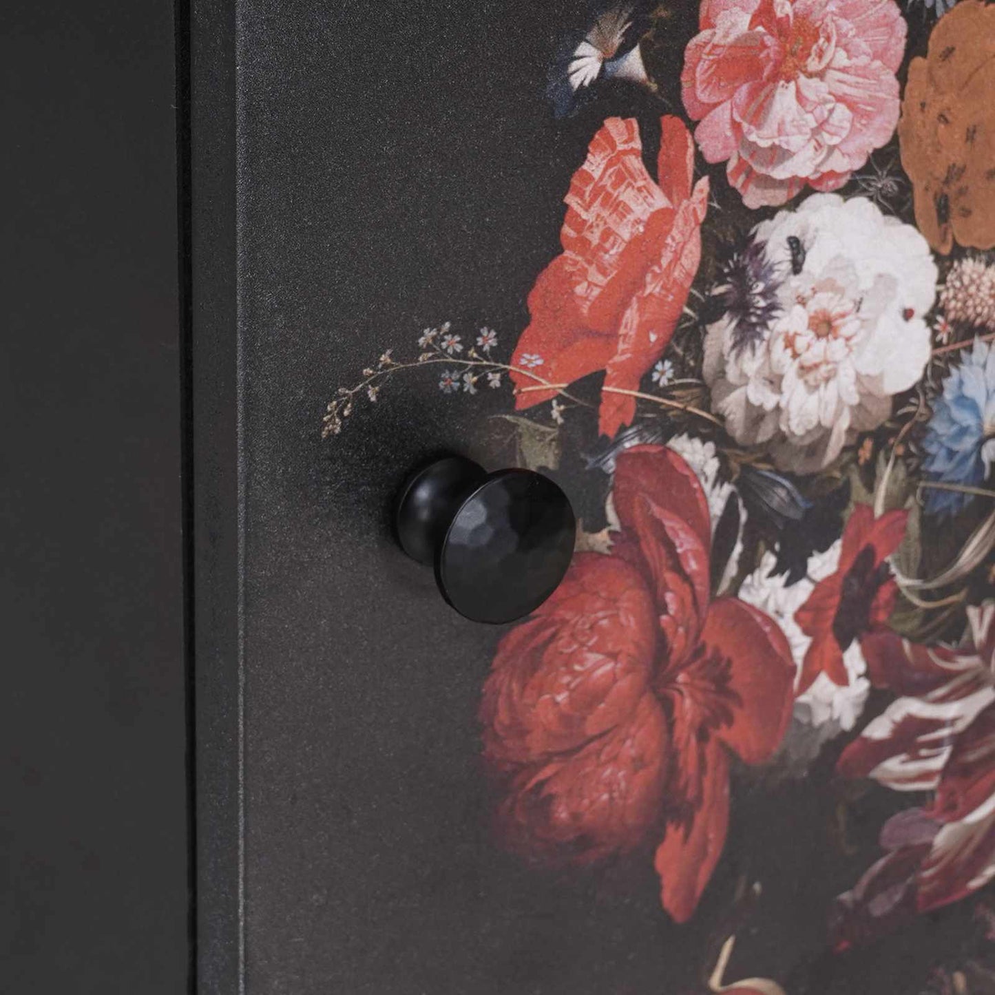 vidaXL Bedside Cabinet with Door Black 40 x 33 x 46 cm