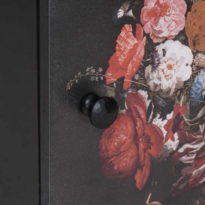 vidaXL Bedside Cabinet with Door Black 40 x 33 x 46 cm