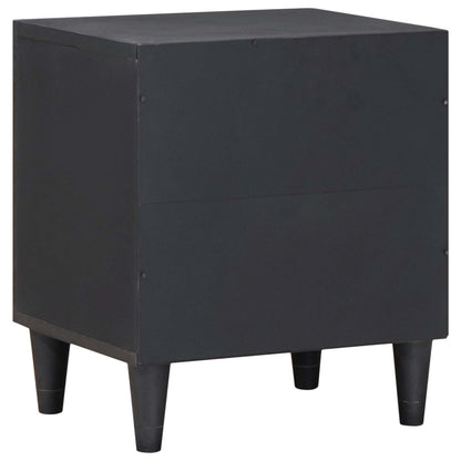 vidaXL Bedside Cabinet with Door Black 40 x 33 x 46 cm