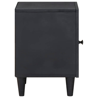 vidaXL Bedside Cabinet with Door Black 40 x 33 x 46 cm