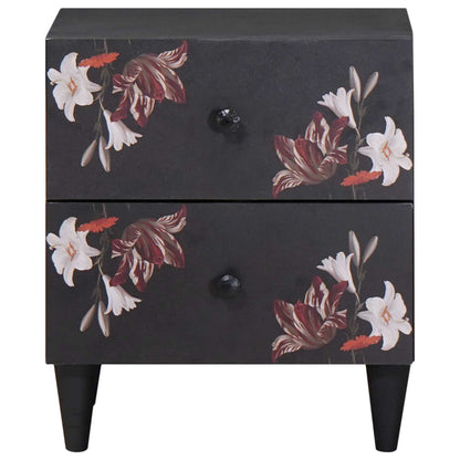 vidaXL Bedside Table Brown 40 x 33.5 x 46 cm Solid Mango Wood