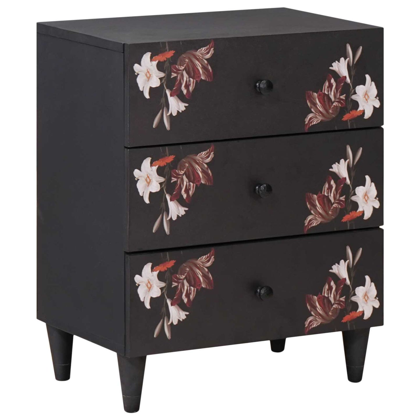 vidaXL Bedside Table Multicolour 50 x 33 x 60 cm Solid Mango Wood