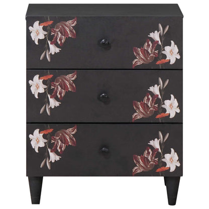 vidaXL Bedside Table Multicolour 50 x 33 x 60 cm Solid Mango Wood