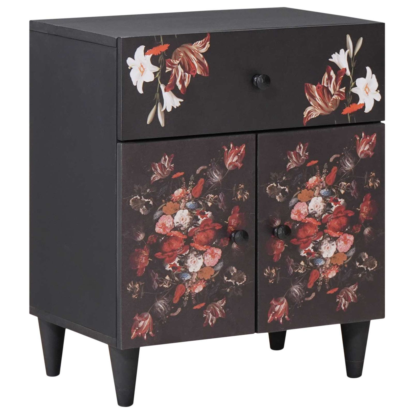vidaXL Bedside Table Multicolour 50 x 33 x 60 cm Solid Mango Wood