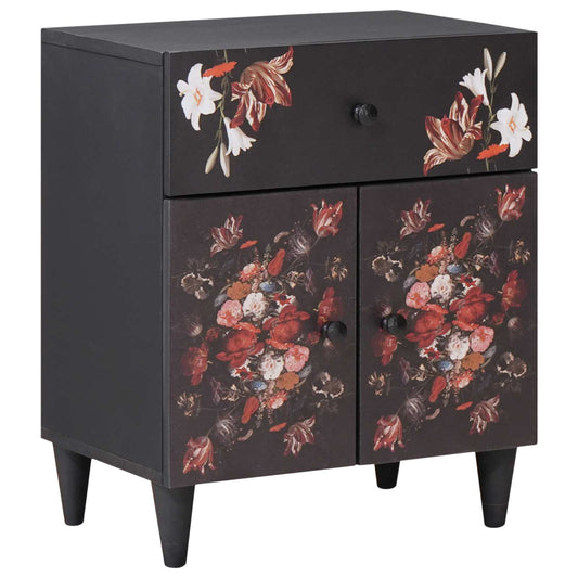 vidaXL Bedside Table Multicolour 50 x 33 x 60 cm Solid Mango Wood