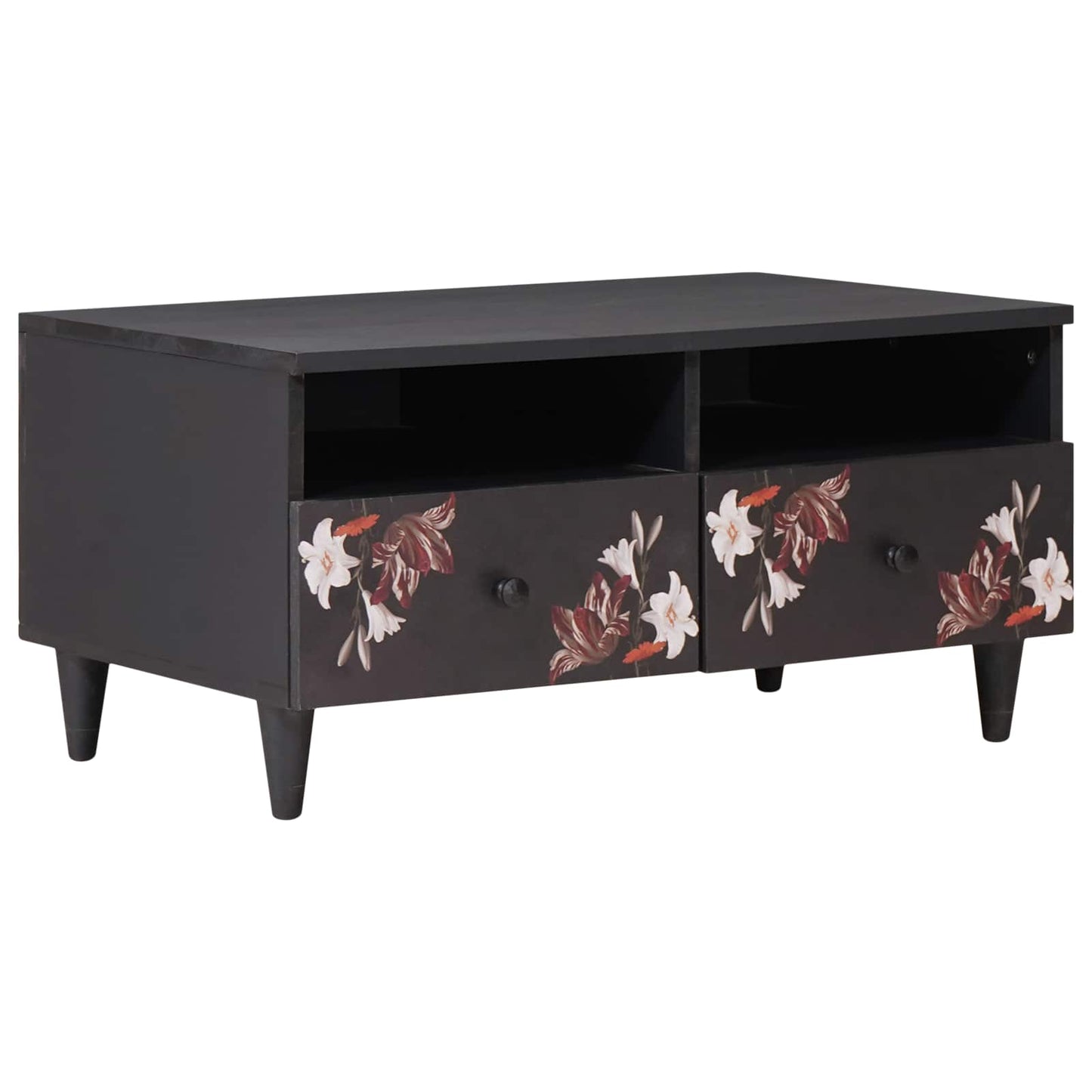 vidaXL Coffee Table Multicolour 80 x 54 x 40 cm Solid Mango Wood