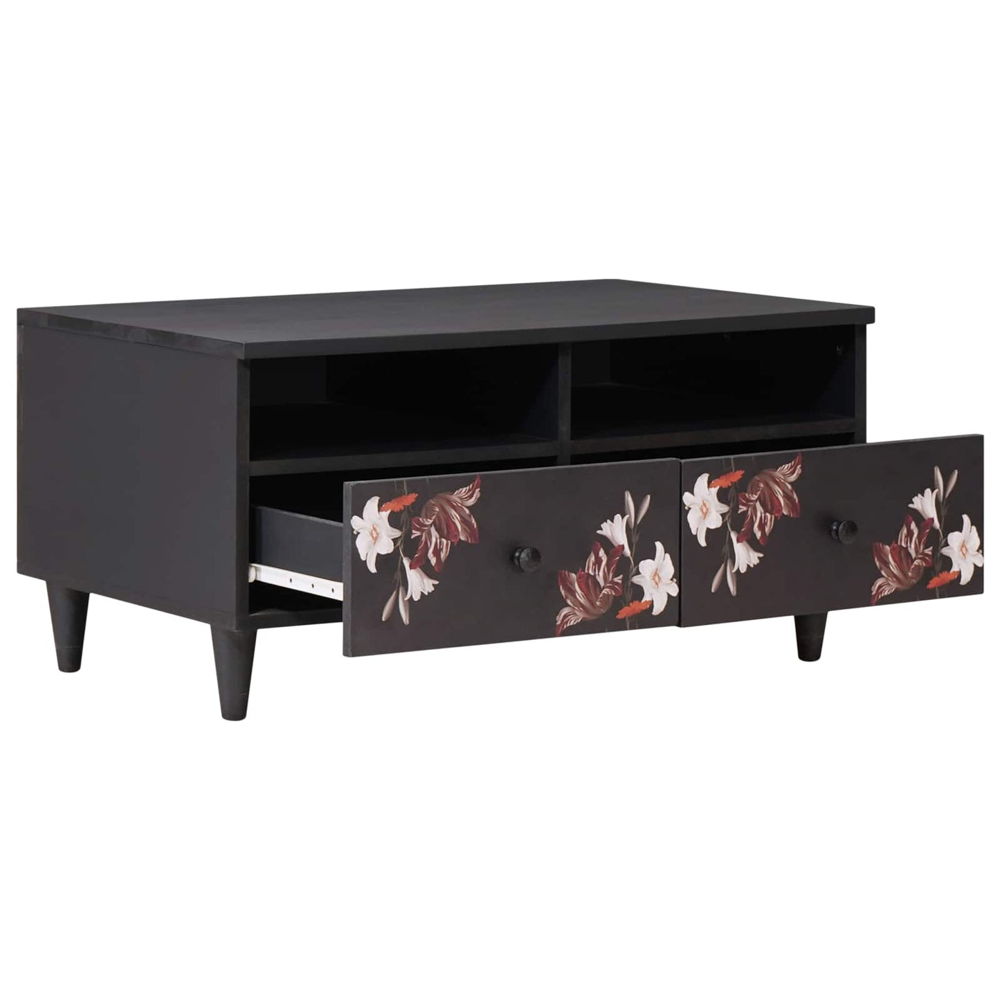 vidaXL Coffee Table Multicolour 80 x 54 x 40 cm Solid Mango Wood