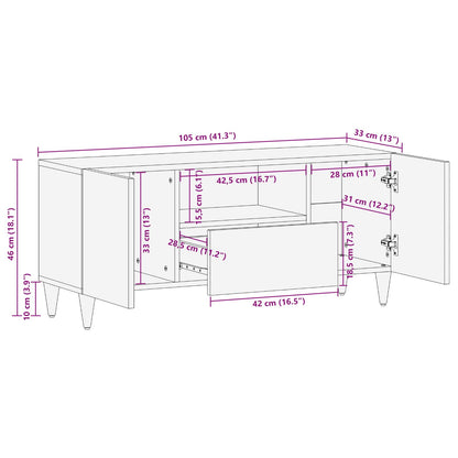 vidaXL Storage Cabinets with Drawer Multicolour 105 x 33.5 x 46 cm