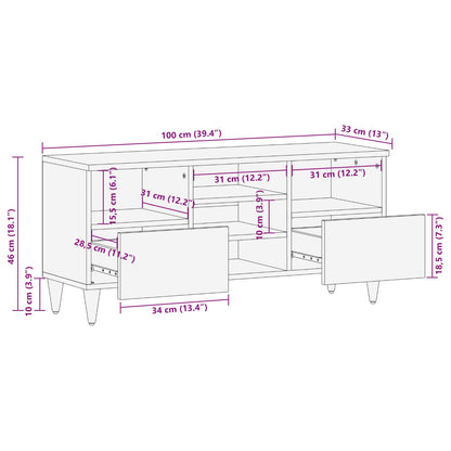 vidaXL Storage Cabinets with Drawer Multicolour 100 x 33.5 x 46 cm