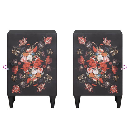 vidaXL Bathroom Cabinet Multicolour 38 x 33.5 x 58 cm Solid Mango Wood