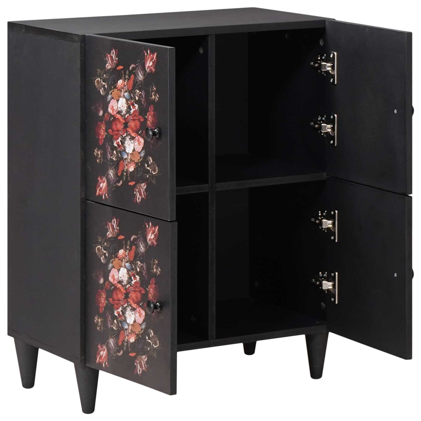 vidaXL Storage Cabinets Multicolour 60 x 33.5 x 75 cm Solid Mango Wood