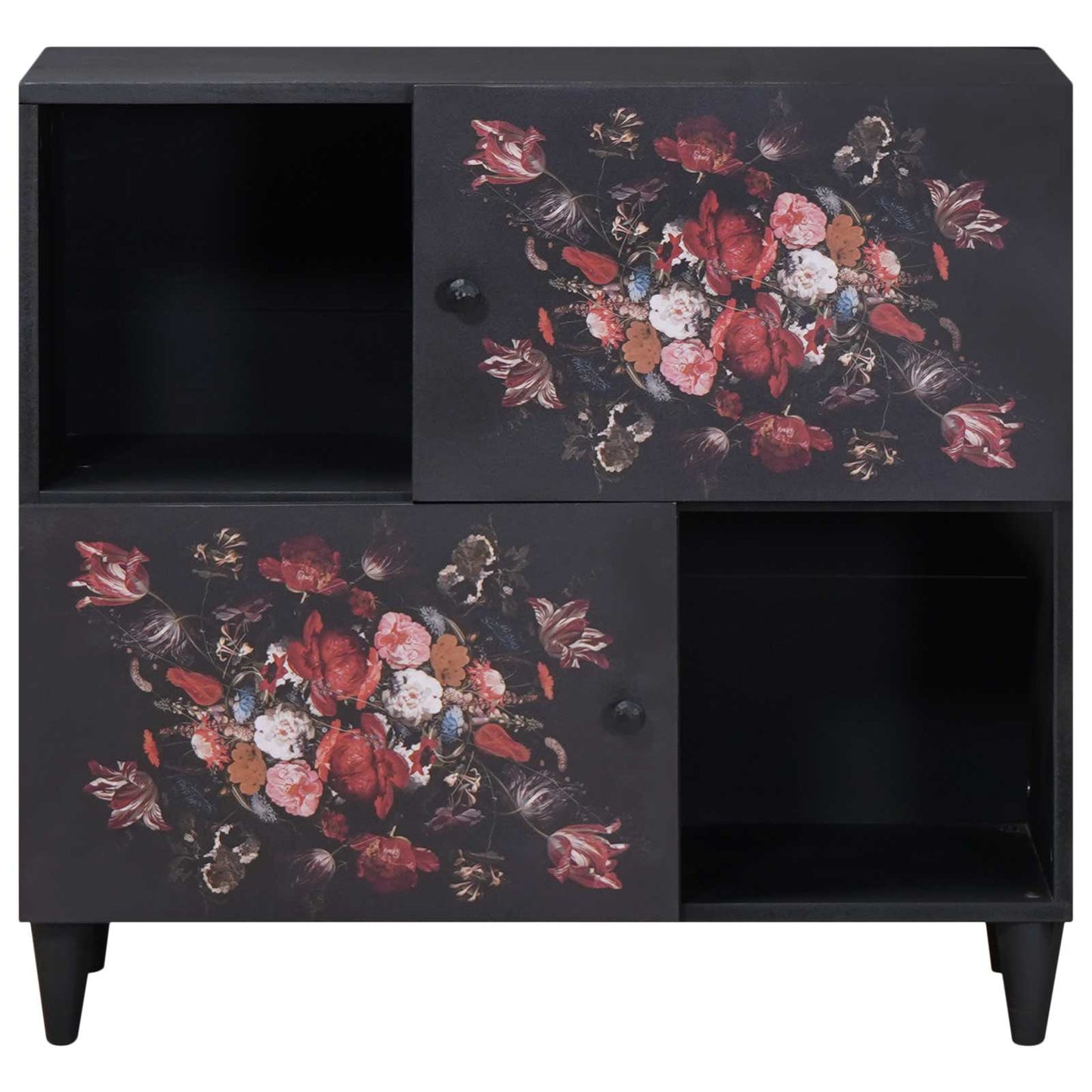 vidaXL Storage Cabinets Multicolour 80 x 33.5 x 75 cm Solid Mango Wood