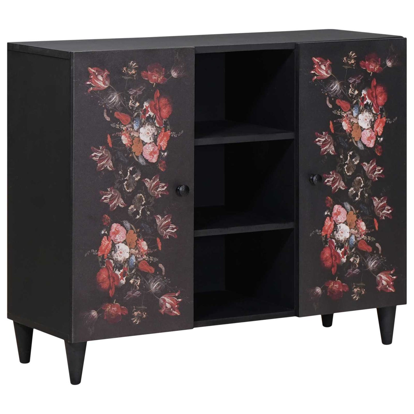 vidaXL Storage Cabinets Multicolour 90 x 33.5 x 75 cm Solid Mango Wood