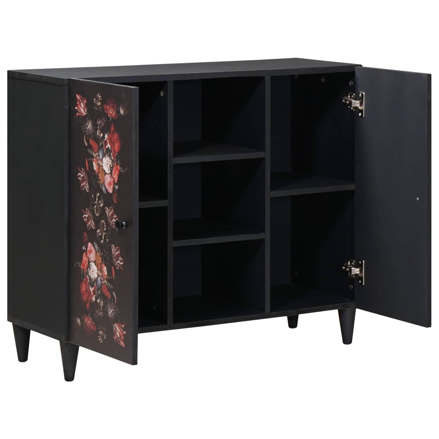 vidaXL Storage Cabinets Multicolour 90 x 33.5 x 75 cm Solid Mango Wood