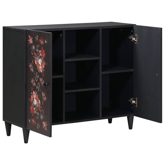 vidaXL Storage Cabinets Multicolour 90 x 33.5 x 75 cm Solid Mango Wood