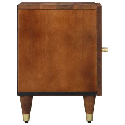 vidaXL Bedside Cabinet with Door Honey Brown 40 x 33 x 46 cm