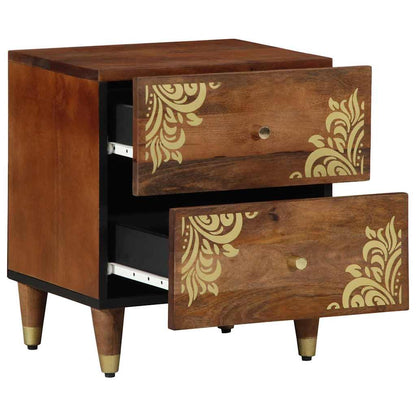 vidaXL Bedside Cabinet Honey Brown 40 x 33 x 46 cm Solid Mango Wood