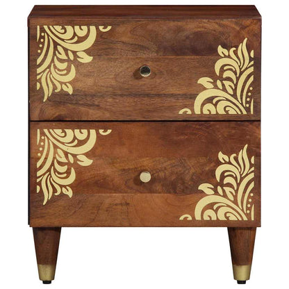 vidaXL Bedside Cabinet Honey Brown 40 x 33 x 46 cm Solid Mango Wood