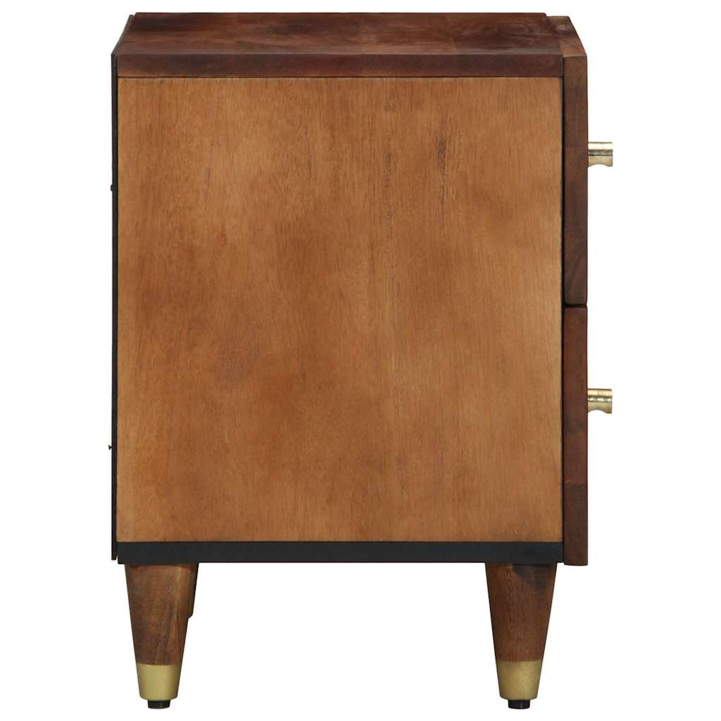 vidaXL Bedside Cabinet Honey Brown 40 x 33 x 46 cm Solid Mango Wood