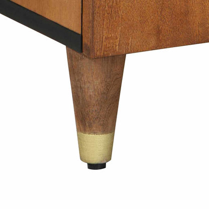 vidaXL TV Cabinet Honey Brown 105 x 33 x 46 cm Solid Mango Wood