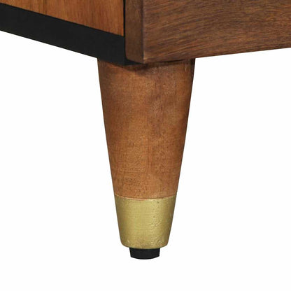 vidaXL TV Cabinet Honey Brown 70 x 33 x 46 cm Solid Mango Wood