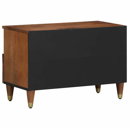 vidaXL TV Cabinet Honey Brown 70 x 33 x 46 cm Solid Mango Wood
