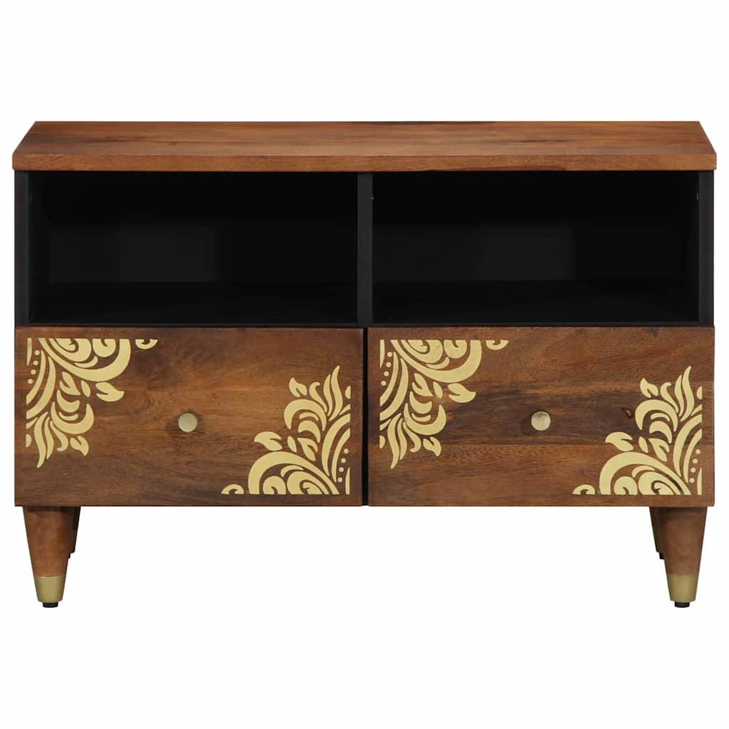 vidaXL TV Cabinet Honey Brown 70 x 33 x 46 cm Solid Mango Wood