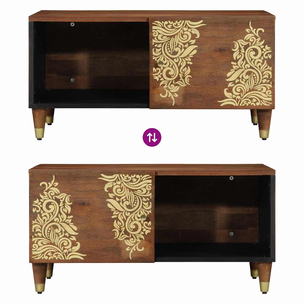 vidaXL Coffee Table Honey Brown 80 x 50 x 40 cm Solid Mango Wood